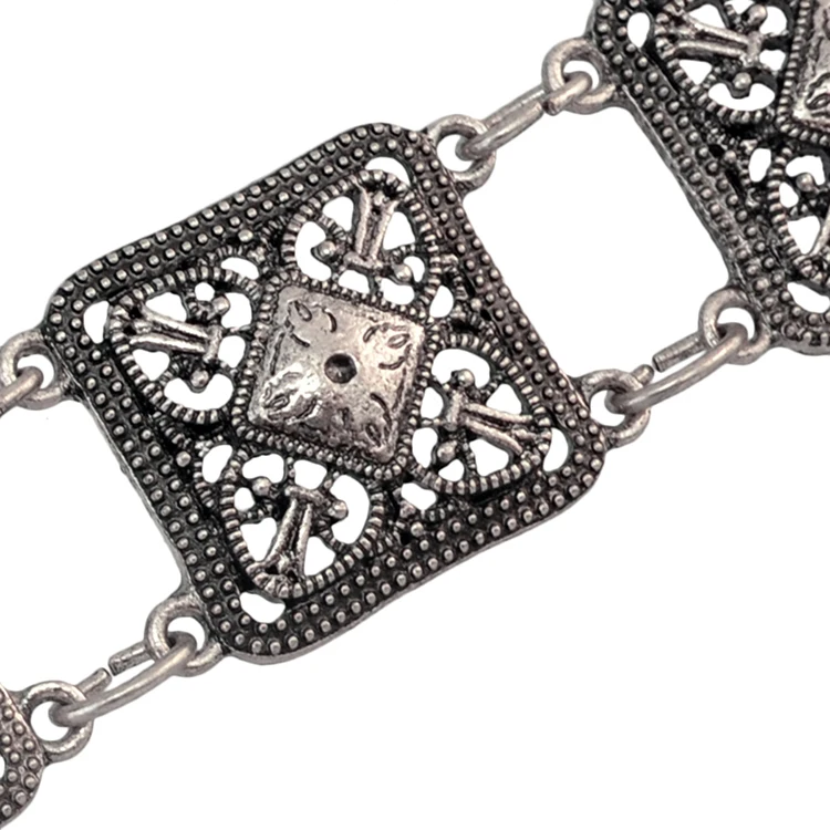 New Design Silver Flower Metal Womens Waist Chain Belly Chain