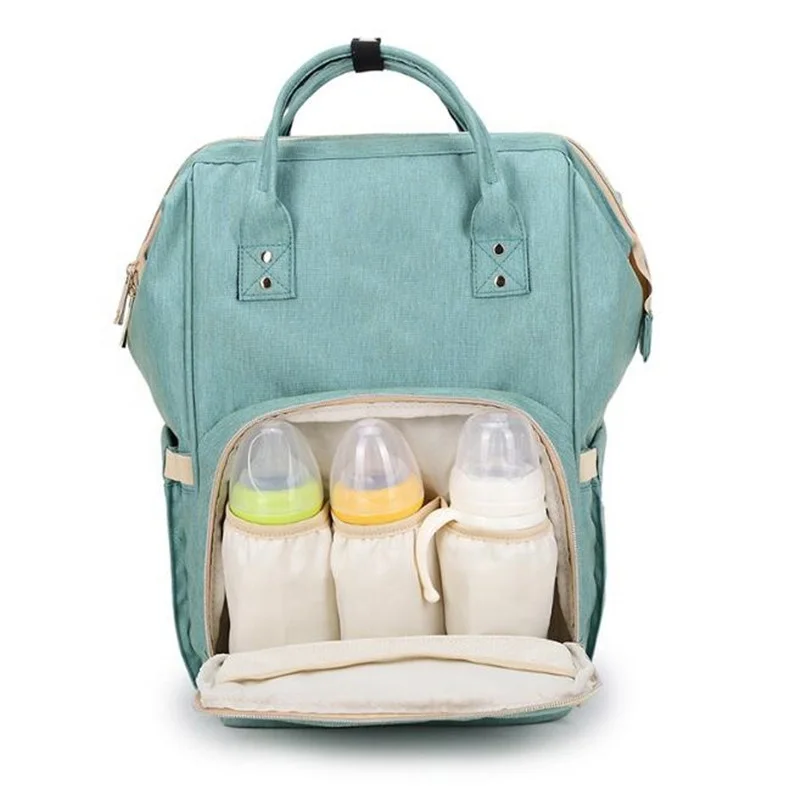 ISO BSCI factory wholesales custom logo portable travelling foldable mummy backpack diaper bags