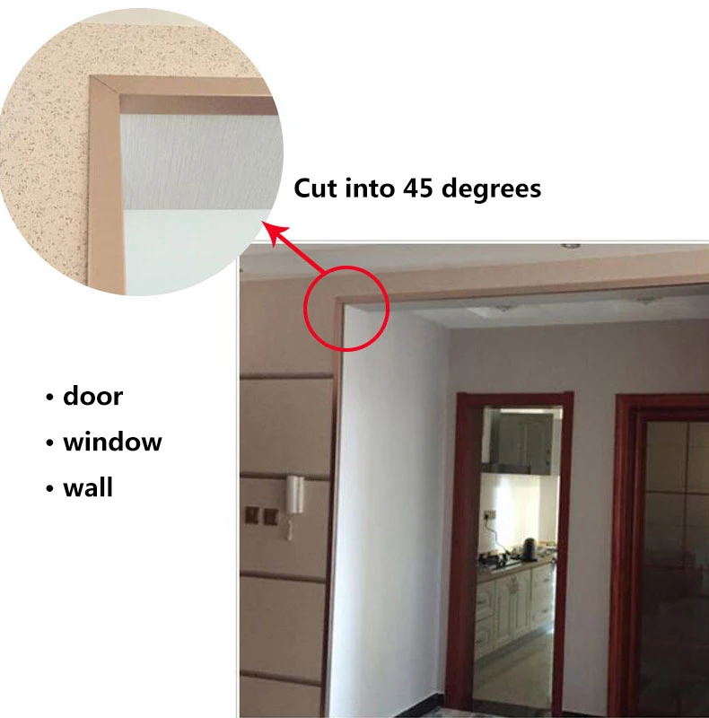 Bathroom wet wall corner protection metal corner guard