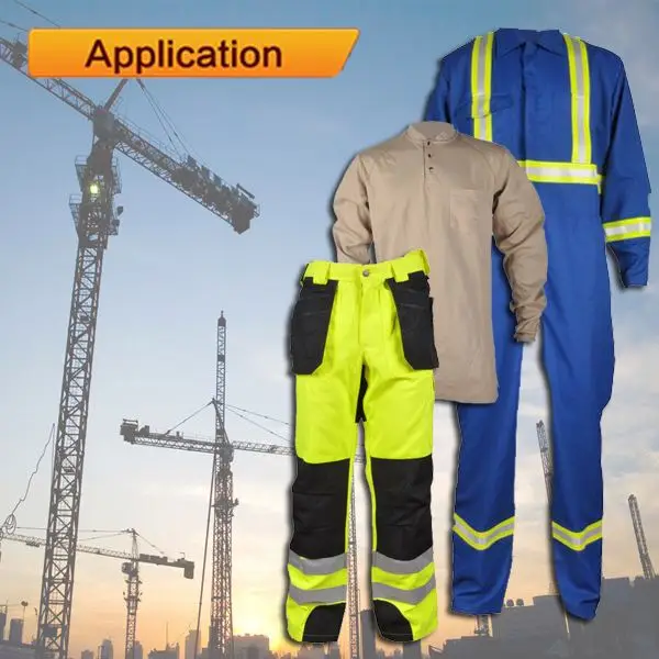 Cotton Permanent Safety Flannel Fire Retardant FR Fabric