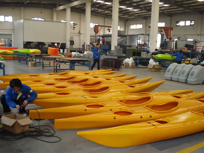 Plastic double kayak rotomolding boat