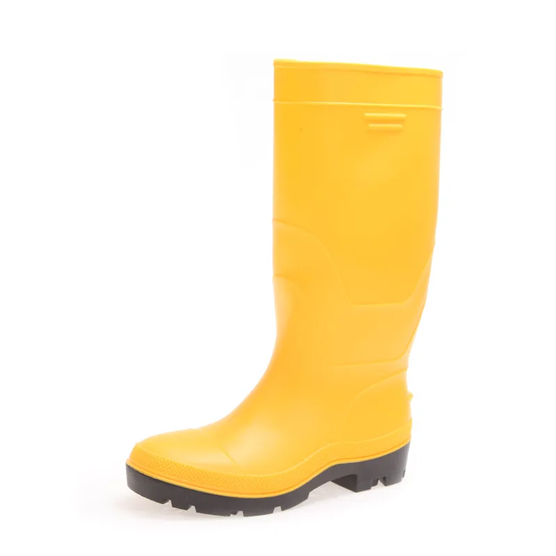 Steel Toe and Midsole Pvc Gumboots Cheap Price Good Quality 100% Waterproof Adult Cotton Fabric Men Customized Waterproof Boot