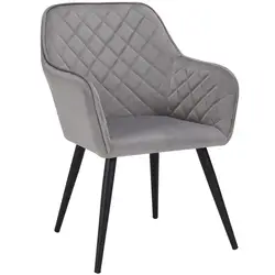 Modern design Velvet Fabric Powder Coated Legs Comfortable nordic dining chair for Dining Room