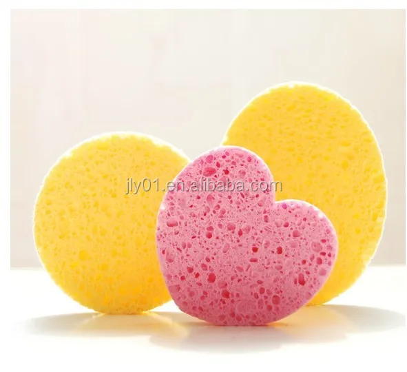 Customer Designed Compressed Cellulose Makeup Removal cleansing puff eco-friendly Facial Cleansing Sponge