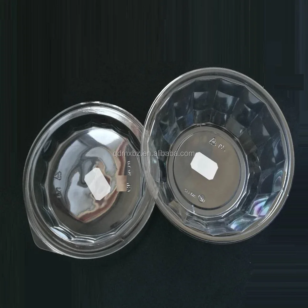 OPS Material ClearSeal Hinged Lid Plastic Clamshell Container for Hamburger,Salad, Slices of pie Packaging