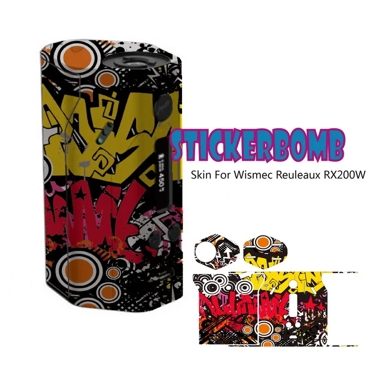 vaporizer skin wraps Skin Decal Wrap for rx 200 battery in stock
