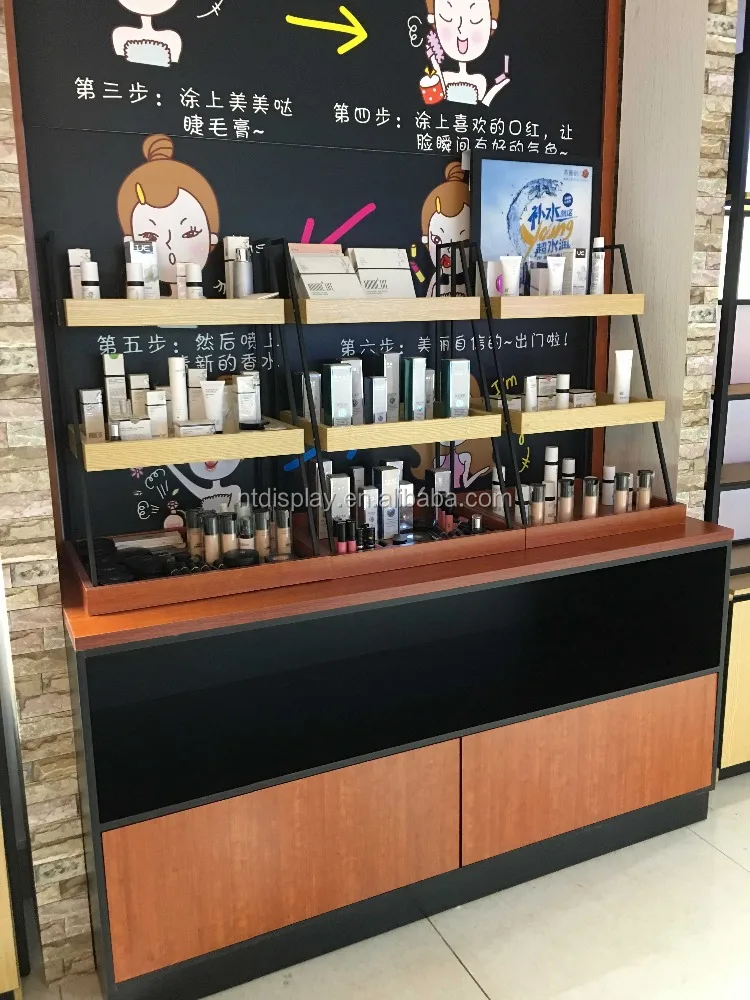 Whole store design display stands perfume/cosmetic shop interior design