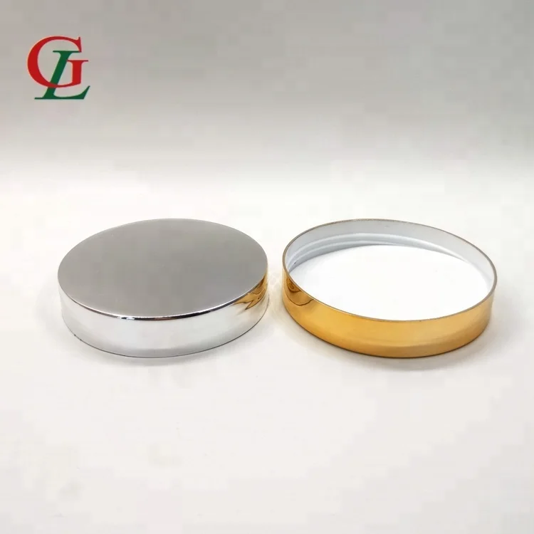 Hot sale 89mm-400 big size PP screw cap silver&gold aluminum metal screw cap UV treatment single screw cap with liner available