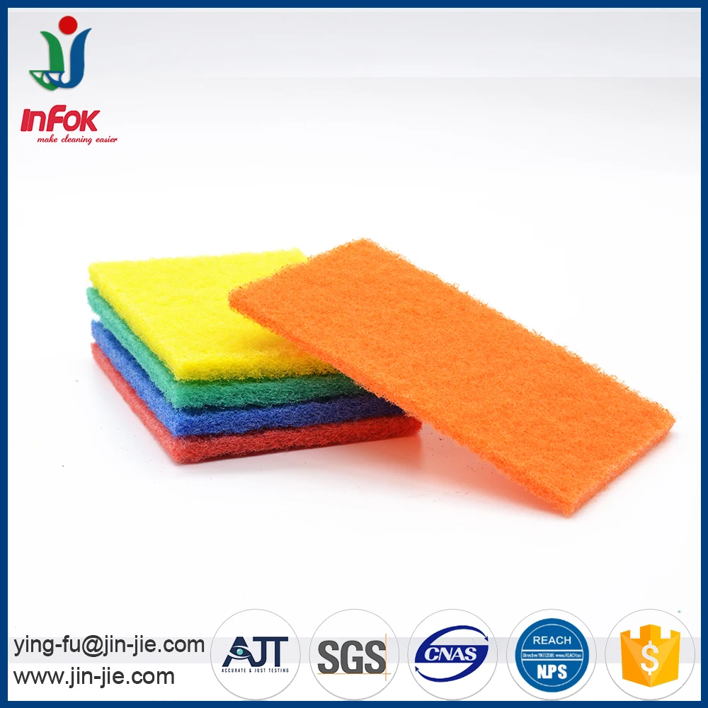 household cleaning light-duty scouring pad in roll or sheet
