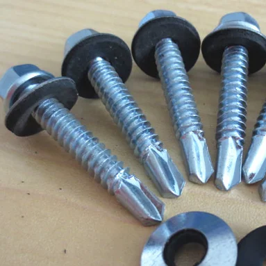Самосверлильный винт с шестигранной головкой из цинка