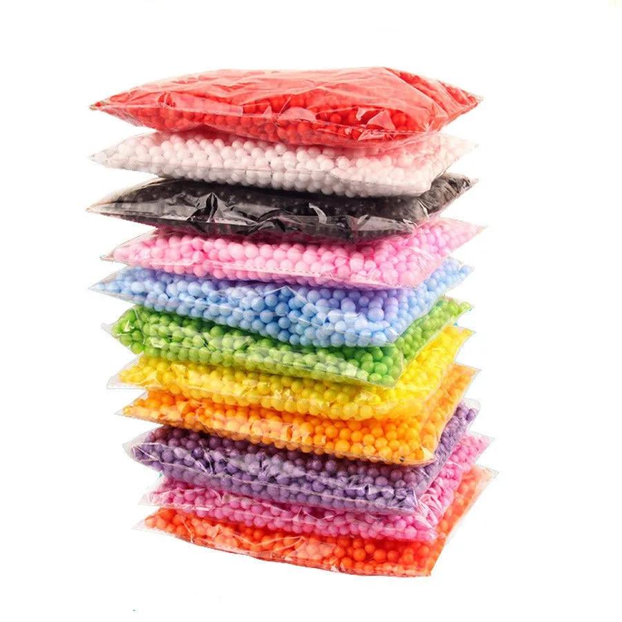 Pink Eps Polystyrene Beads Craft Foam Styrofoam Ball For Slime Diy And Decorative Ball Arts Toys Christmas Easter Decorations