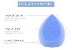 Melason Powder Puff Aircushion Puff Makeup Remove Latex Free Microfiber Velvet Cosmetic Flocked Makeup Sponge For BB Cream