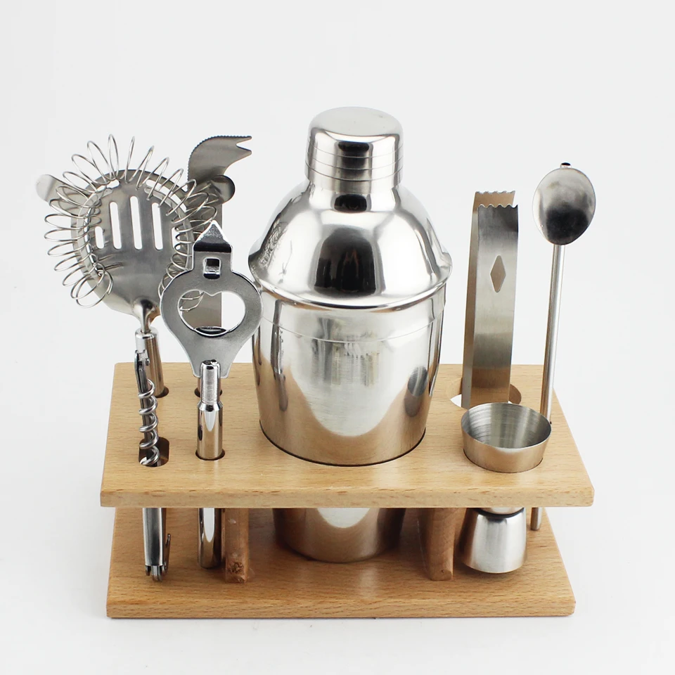 Cocktail Shaker Set Party Bar Accessories Bartender Making Drinks Gift Kit Gift