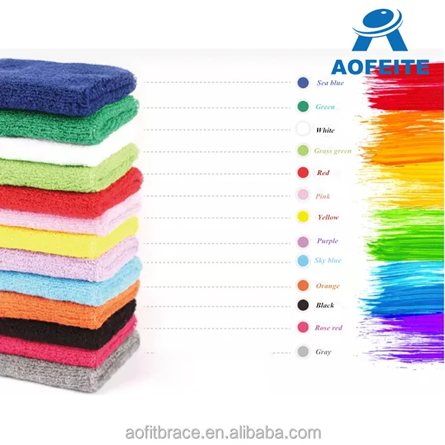 Women Sweatband Headband Sport Hair Band Elastic Wide Blend Cotton Yoga Exercise