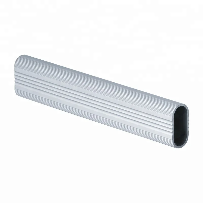 HOT SALE 6M Aluminum oval tube Pipe clothing wardrobe hanging rail factory