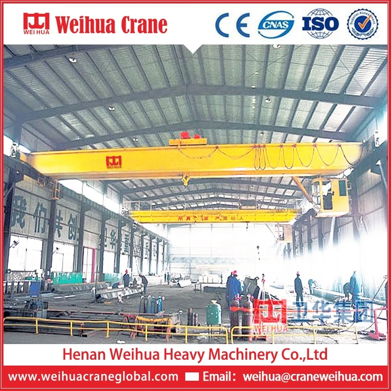 WEIHUA double girder remote control overhead crane puente grua 20 ton