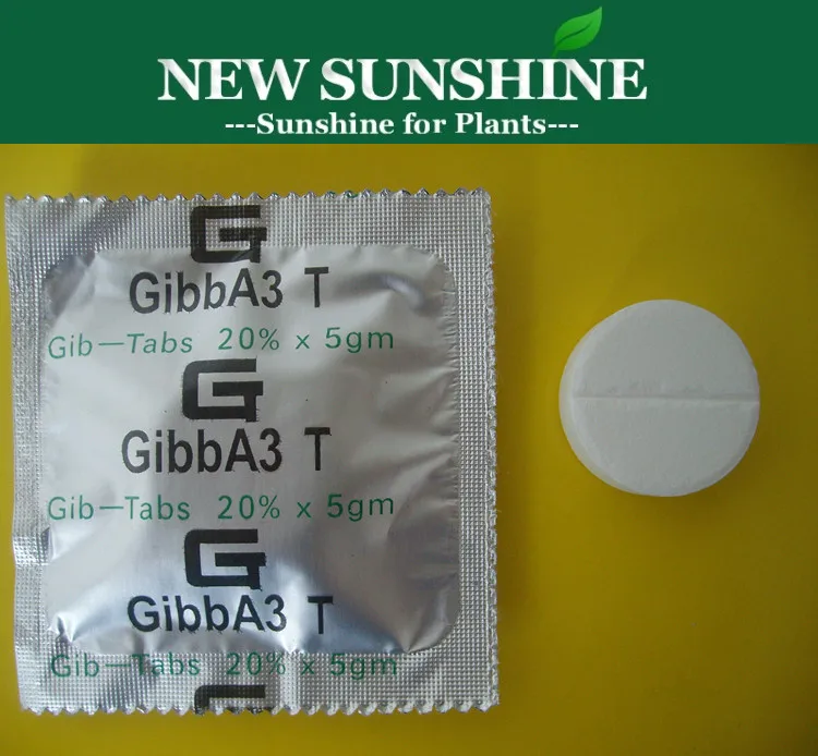 Таблетки GA3 из гиббереллиновой кислоты, таблетки GA3, 5 г, 20%
