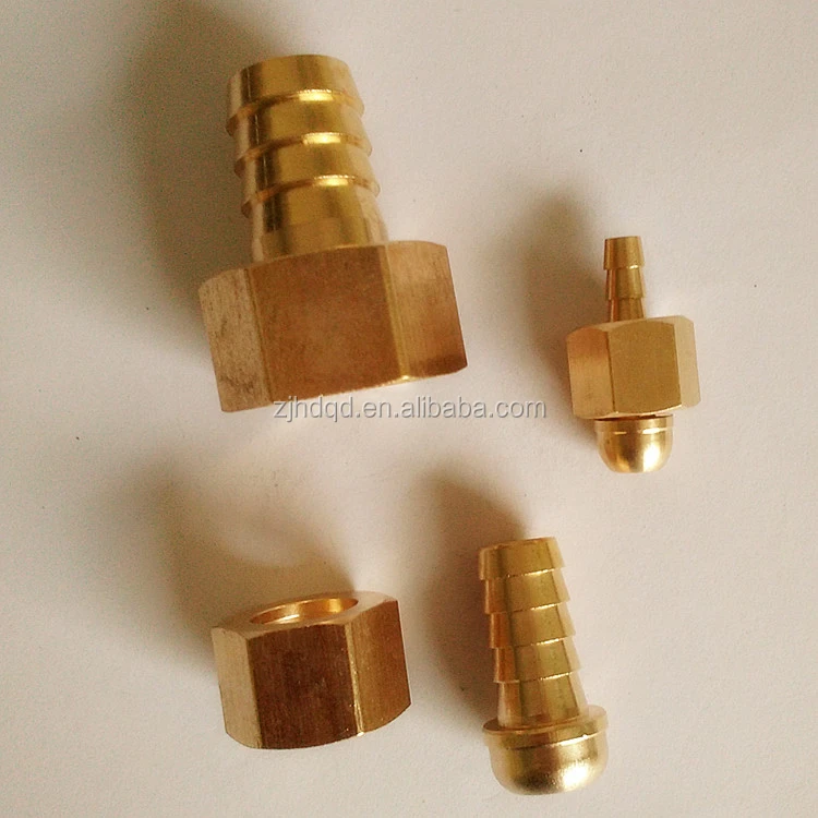 brass twin welding hose fitting ,oxygen nut/acetylene nut with swivel nipple
