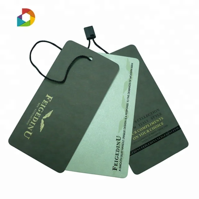 New Design Custom Garment China Hang tag Eco-friendly Paper Hang Tags for Colthing/Shoes/Toys