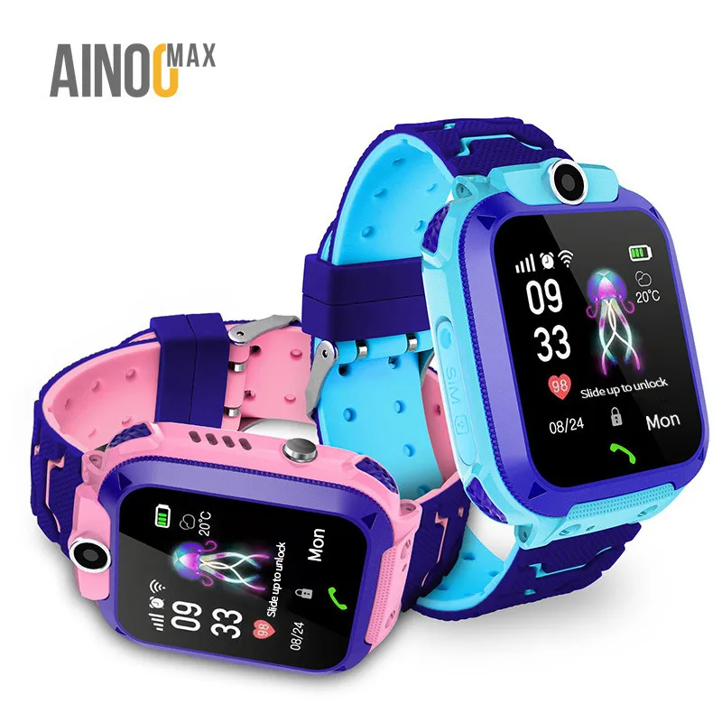 AinooMax L334 reloj watches cheap children tracker smart phone smartwatch q12 gps kids watch for kids children baby without gps