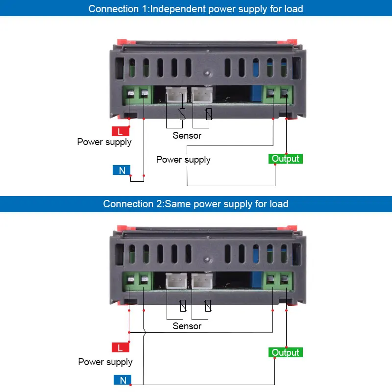 Dual Digital Temperature Controller STC-3018 12V 24V 110-220V Celsius & Fahrenheit Thermoregulator Thermostat Switch