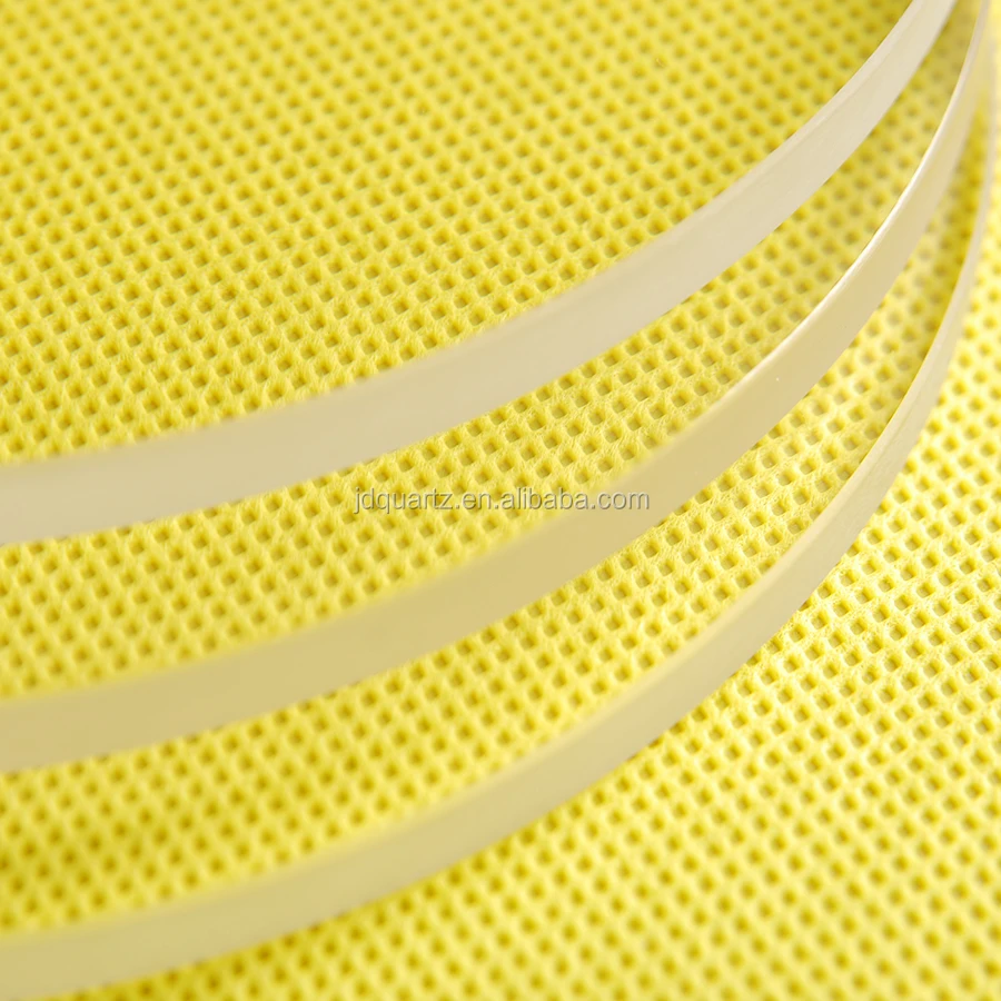 High Purity fused quartz disks Clear quartz glass disk quartz disc