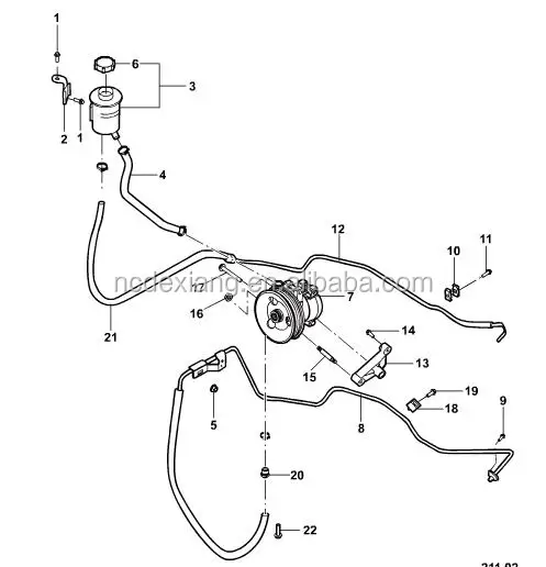 Genuine Curtis Nut for Ford Transit V348 7C34 3F656 AA 4747355