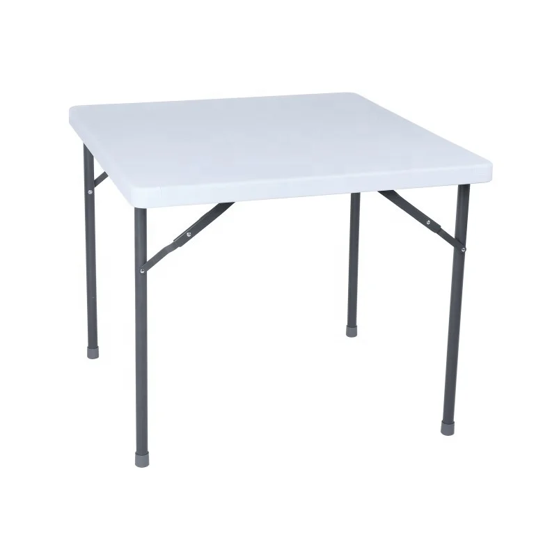 Outdoor plastic square folding table