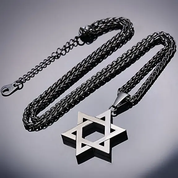 Wholesale Israel Jewish Star Of David Hollow Amulet Pendant