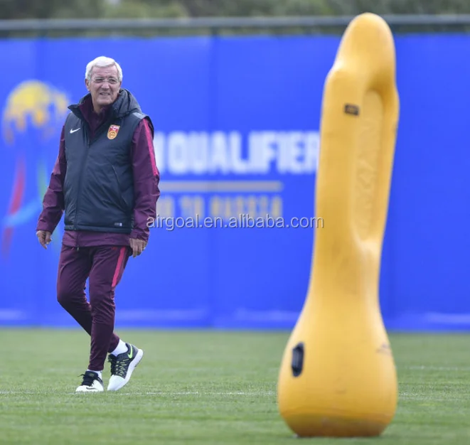 High quality free kick dummy,inflatable soccer air body dummy