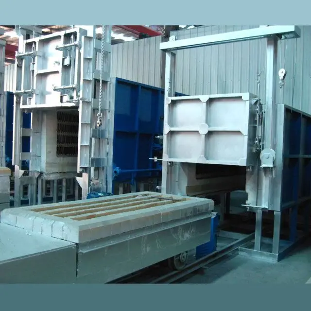 450.C 650.C 950.C 1100.C Large Capacity Bogie hearth electric resistance Industrial Furnace For Annealing Tempering Steel Copper