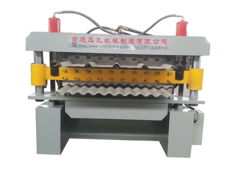 Metal Roofing Sheet Double Layer galvanized sheet manufacturing machine Double layer tile press