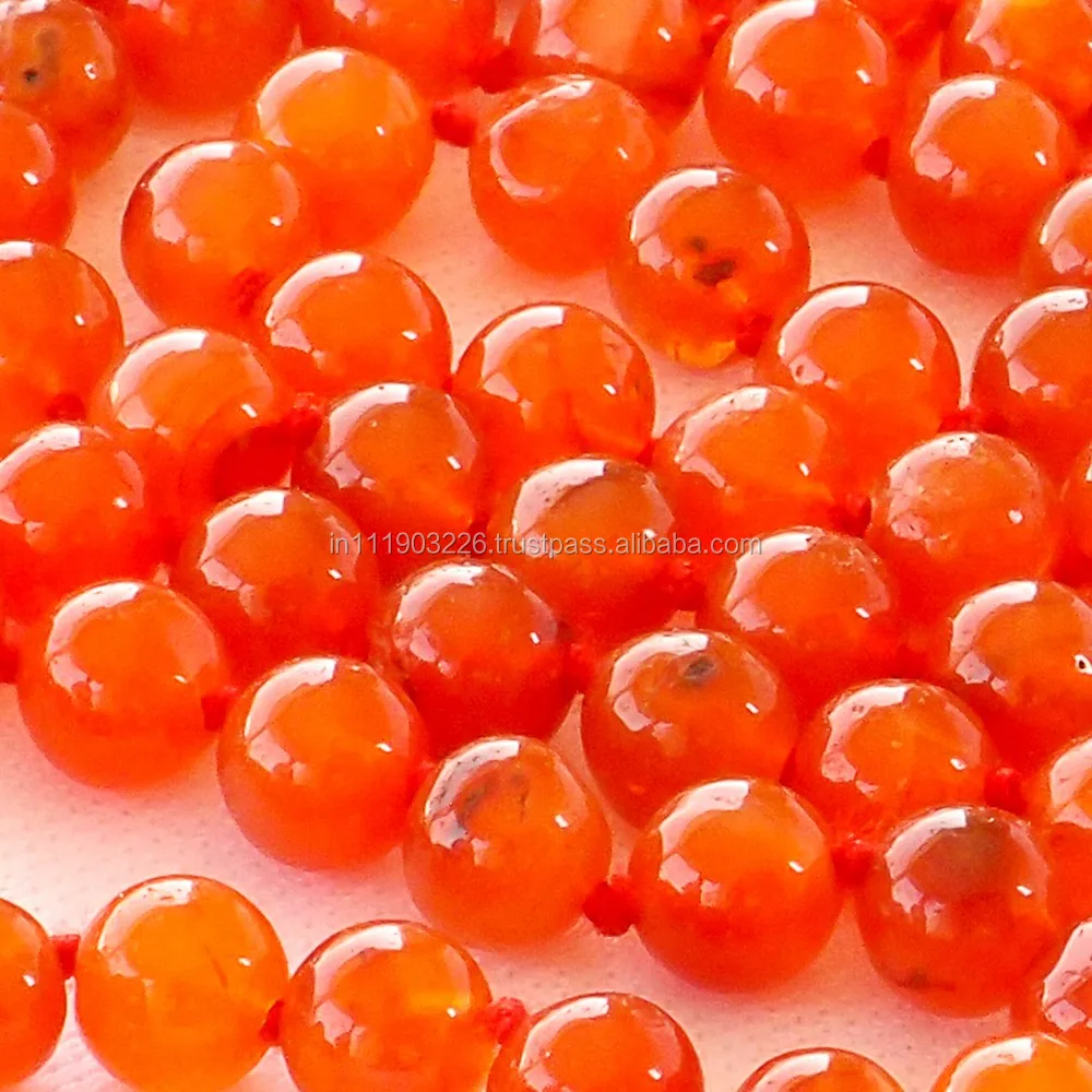 
Red Carnelian 108 Bead Prayer and meditation Mala Beads 