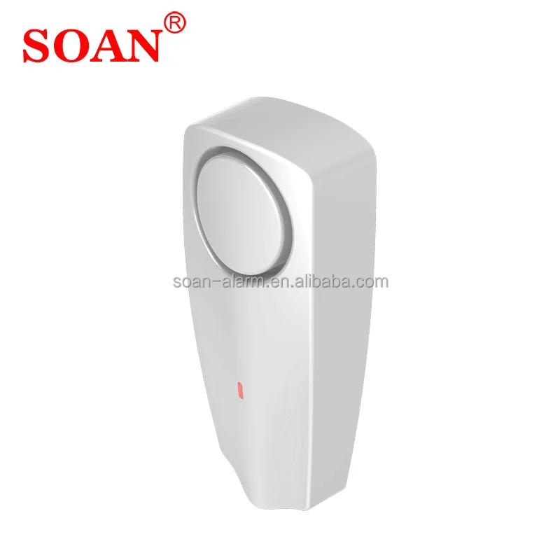Battery Operated Water Leak Sensor Alarm Flood Detector with Built-in Siren and Rechargeable Battery