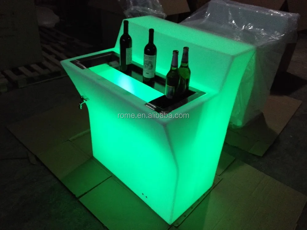led Light furniture Straight mouth bar Modern Home Bar Counter Design/Beer Coolers For Home Bars