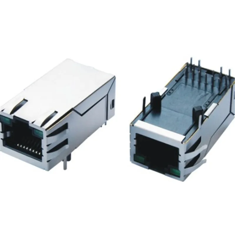  8-pin модульный разъем Jack/щит печатной платы Rj45 муфтовый стыковочный переводник формованные с трансформатором в