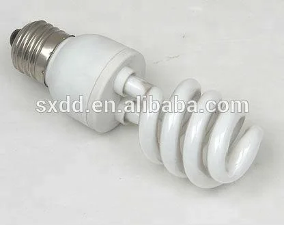 Compact Flourscent Lamp Half Spiral Energy Saving Lamp Free Samples E27 PBT PC 6500K DAYLIGHT CFL Glass 15W 20W 25W OEM 60 80 5a