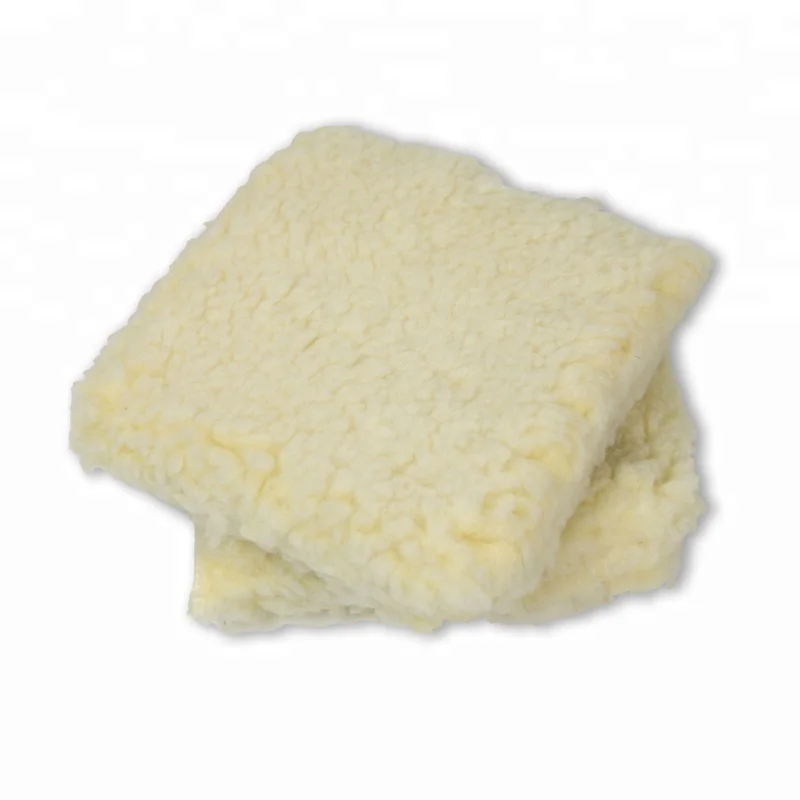 Рукавица для мытья автомобиля, варежка из синтетической шерсти, кремовая, профессионального качества, 10 х10 дюймов