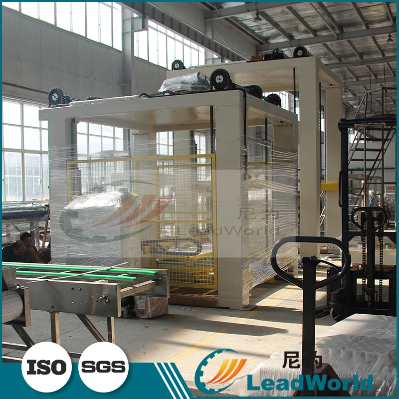 Продуктов питания И Напитков Пластиковой Коробке Случае Паллетизатор