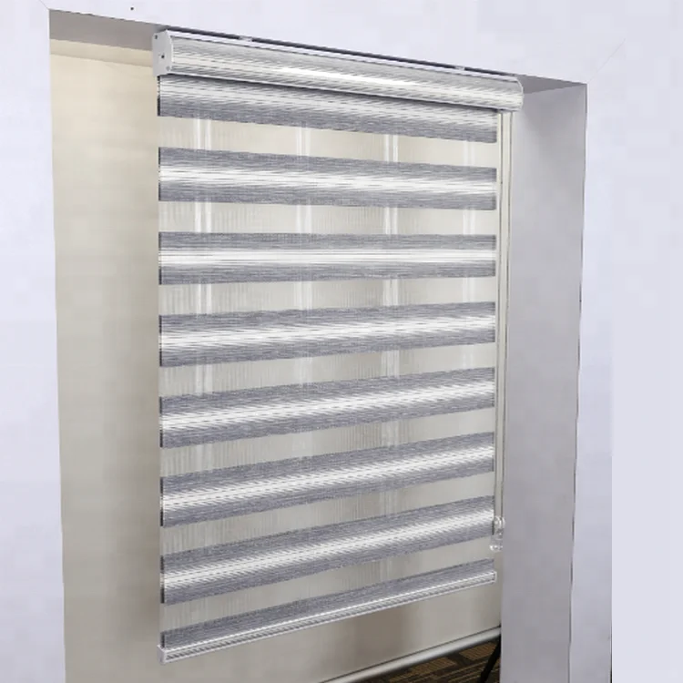 Motorized customized size blackout zebra blinds