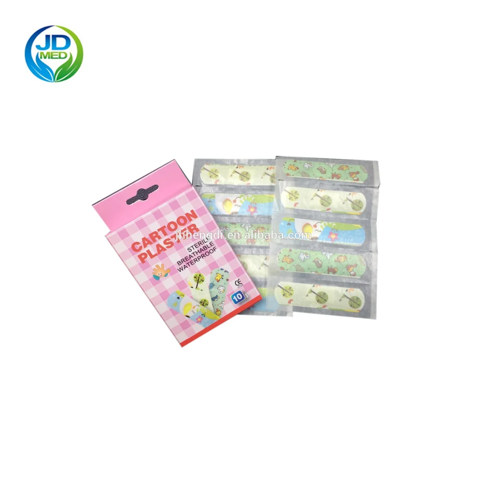 Direct factory of cartoon designs kid customized printed bandaid wound plaster bandage