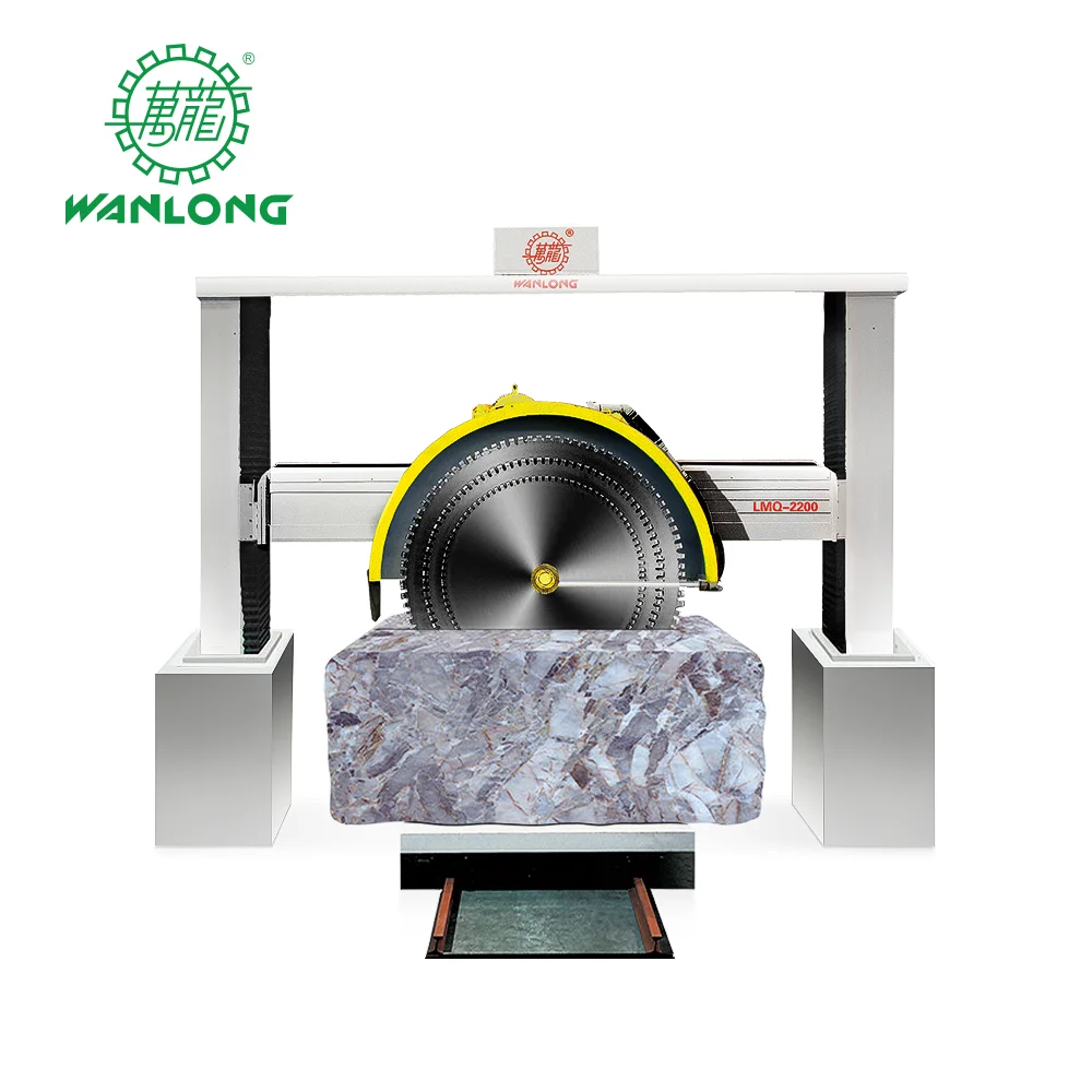 WANLONG gang saw granite cutting machine LMQ-2200/2500/3000 Gantry Stone Block Cutting Machine-stone granite marble block cutter