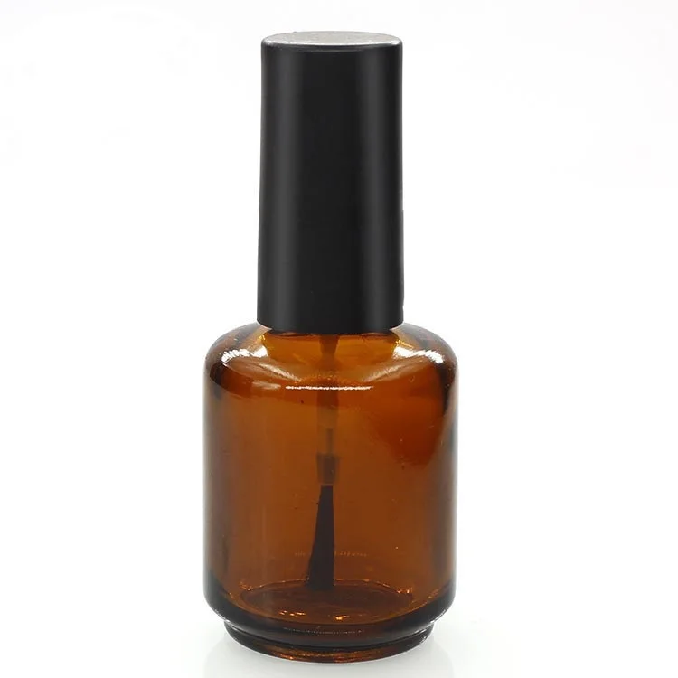 
customizable 5ml 8ml 10ml 15ml amber nail polish glass bottle 