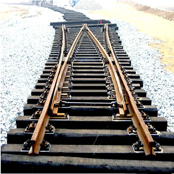 Railroad rail Symmetric switch for subway line
