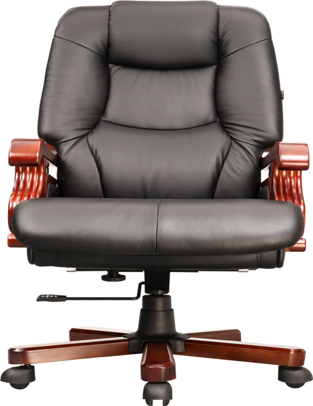 Modern ergonomic leather swivel and executive office chair