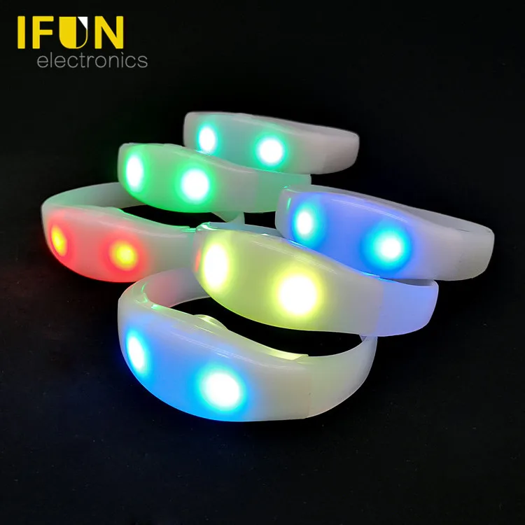 Music Shows Rock Concerts LED Party Supplies Wireless RGB Controlled LED bracelets(Ready to ship)