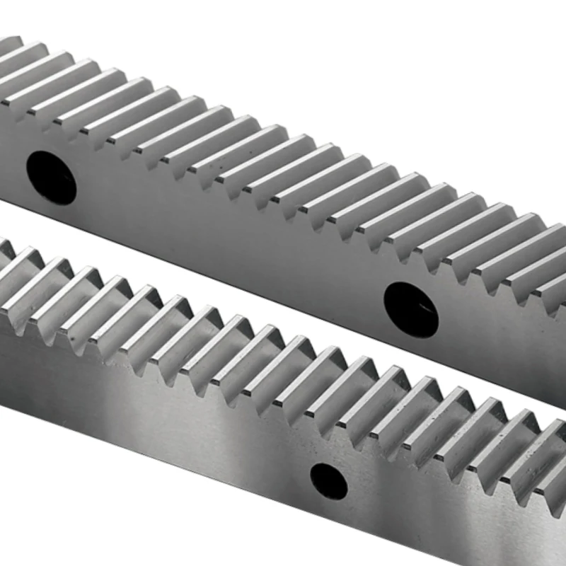 
spur helical CNC pinion gear rack with ground teeth heat treated hardened 