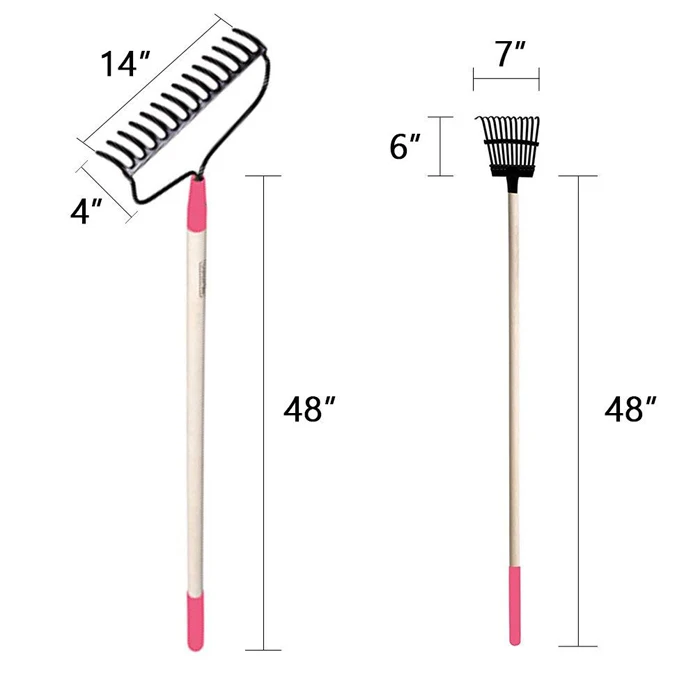 Garden Tools Set for women -Shovel Forged Hoe Bow Rake