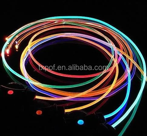 3.0mm Side Glow Fiber Optic Cable fibre light use on car