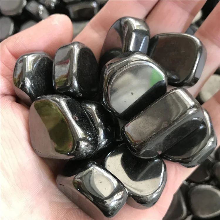 Wholesale Crystal Gemstone healing Hematite Tumbled Stone for decoration